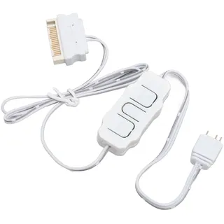 ARGB-Controller, 5 V, 3-Poliges Produkt Zu SATA-Netzteil, Tragbarer Lichtstreifen-Fernbedienungscontroller Für PC-Lüfter, Kühler, DIY-Geräte (White)