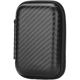 Coptiner Wasserdicht Kopfhörer Tasche Case, Extra Klein Case Tasche für Tragbare MP3,Eva Stabile Tragetasche für USB Kabel,Bluetooth Lautsprecher,Speicherkarte,Coins,11.5x7.7x4.2cm,Schwarz(nur Box)