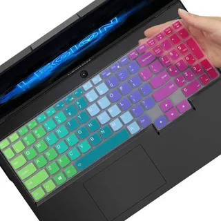 Tastaturabdeckung für Lenovo Legion 5 Pro, 5 5i 5p 5pi 15,6 Zoll und 17,3 Zoll | 7i & IdeaPad Gaming 3i Laptop Tastatur Schutz Skin Regenbogen