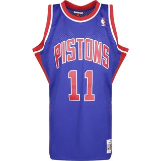 Mitchell & Ness - Detroit Pistons Isiah Thomas - Swingman Jersey Trikot - Hardwood Classic - NBA Basketball - Blau (S) - S