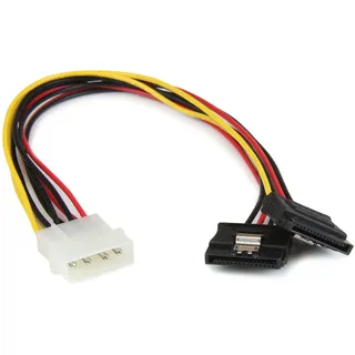 Startech LP4 auf 2x Latching SATA 30 cm