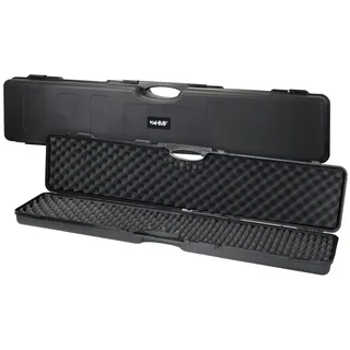 HMF Transportkoffer TPK200, Koffer mit Schaumstoff, 124 x 27 x 11 cm, Schwarz