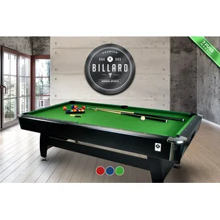 Pool-/Billardtisch, grün, für Innenräume, 2,13 m