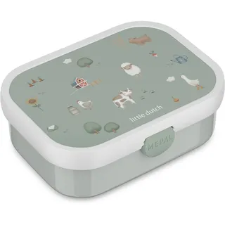 Mepal Campus Brotdose mit Bento-Einsatz und Gabel 750 ml Little Farm