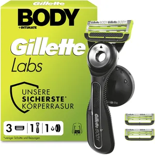 Gillette Labs Body + Intimate Rasierer + 3 Rasierklingen