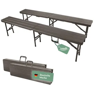 Lemodo Klappbank 180 x 25 cm Braun
