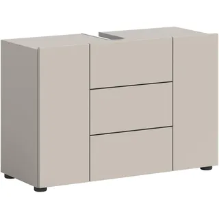 VCM Waschbeckenunterschrank Vira 82 x 56 x 34 cm Kaschmir/Schwarz