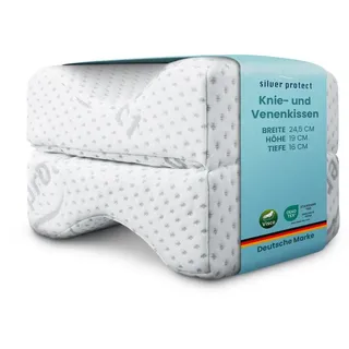 BestLivings Silver-Protect Venenkissen 25 x 19 cm Silber/Weiß