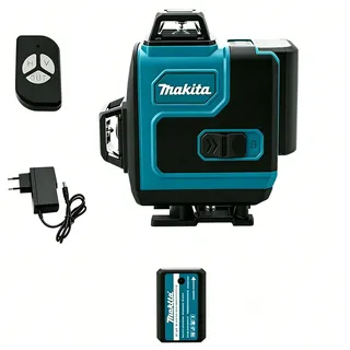 Makita – 4d Grüner Laser-nivellierlaser Mit 16 Linien – Selbstnivellierend Bis Zu 25 M – Genauigkeit ± 2 Mm – Mit Fernbedienung Und 1 5000-mah-akku – Vert 4 D