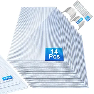 gimisgu KESSER® 14x Hohlkammerstegplatten 4mm - Transparent