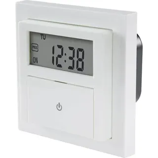 Sygonix SY-4504968 Unterputz-Timer digital Wochenprogramm 1800W Countdown-Funktion, inkl. Aufputzrah