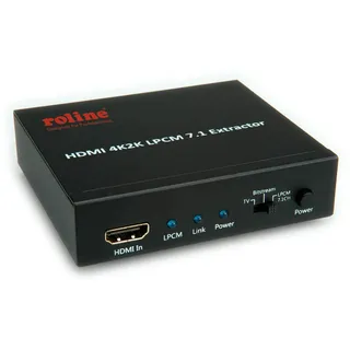 Roline HDMI Audio Extraktor 4K 7,1 Schwarz