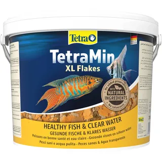 TetraMin XL Flakes - Fischfutter in Flockenform für größere Zierfische, ausgewogene Mischung für gesunde Fische und klares Wasser, 10 L Eimer