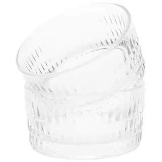 Pasabahce Dessertschale Rain 6er set aus Glas, quadratische Snackschalen, Dessertschale, (6-tlg)