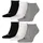 Sneaker Socken 6 Paar schwarz/weiß/grau 39-42