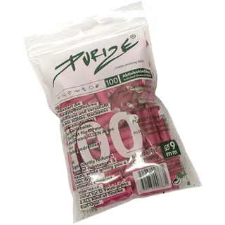 100 Stück Regular Aktivkohlefilter im Beutel Ø 9 mm - Pink