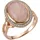 Ring rosegold rosé transparent 58