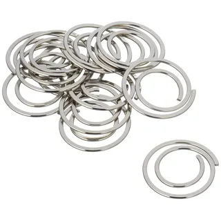 Alco Briefklammer CIRCULAR Metall glanzvernickelt, 20mm 50 Stück