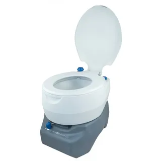 CAMPINGAZ Campingtoilette, Chemietoilette, chemische Toilette mit antimikrobiellem WC-Sitz und Schüssel für mehr Hygiene, Gartentoilette mit 20 L Abwassertank, XL