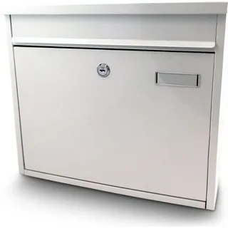 BITUXX MS-13183 Weiß inkl. Zeitungsfach