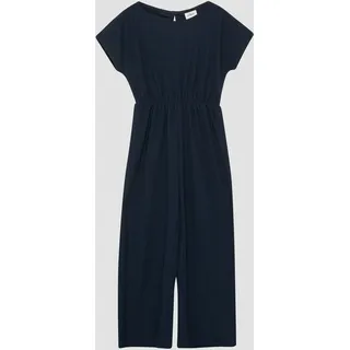 s.Oliver Strukturierter Overall Wide Leg Blau 122