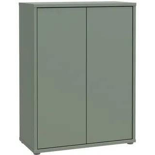 Forte Schuhschrank 74,5 x 99,1 x 34,9 cm salbeigrün / salbeigrün