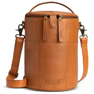 Muud Saturn XL handgefertigte Ledertasche/Stricktasche/Kulturbeutel/Scherentasche Whisky