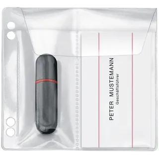 Veloflex 4377010 PP USB-Stick-Hüllen abheftbar