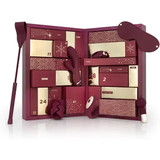 LoveBOXXX Adventskalender erotik Adventskalender für Erwachsene, 24 Sexspielzeuge und Accessoires rot