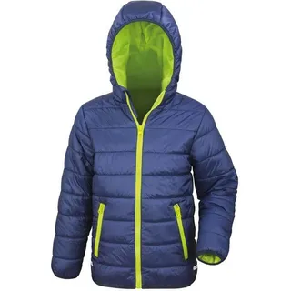 Result Core - Steppjacke für Kinder PC5471 (146-152) (Marineblau/Limone) - Blau - 146/152