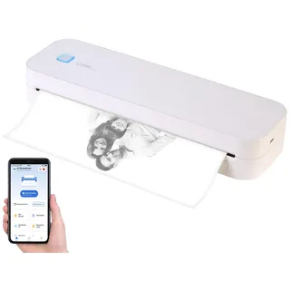Callstel Mobiler Akku-Thermodrucker, Papierrolle, Windows, Mac, iOS & Android