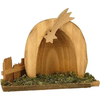 dekoprojekt Krippenstall Stall Herberge mit Gras