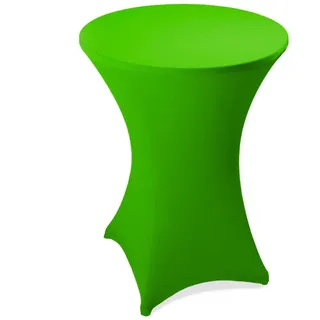 Estexo Stehtischhusse Stretch Stehtisch Ø 60 70 80 cm Husse Tisch Hussen Bistrotisch 60cm Ø / Apfelgrün