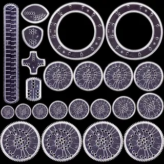 Spirograph-Zeichen-Set, 22 Stück, ideal für Kreativität, Kunst, Förderung der Entwicklung