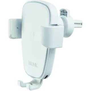TRONIC® KFZ-Smartphone-Halterung mit QI-Lader 10 W Weiß