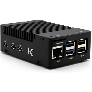 KKSB Aluminiumgehäuse für Raspberry Pi 5 - Aluminiumkühlkörper für passive Kühlung inklusive