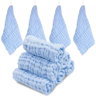 Baby Musselin Waschlappen 10er Set, Weiche
