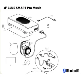 Mr Handsfree M-151006 Bluetooth Freisprecheinrichtung Blue Smart PRO Music