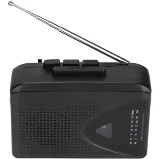 Tragbarer Kassetten Rekorder, FM AM Radio Tape Player, Eingebautes Mic, 2AA Batterie oder USB-Netzteil
