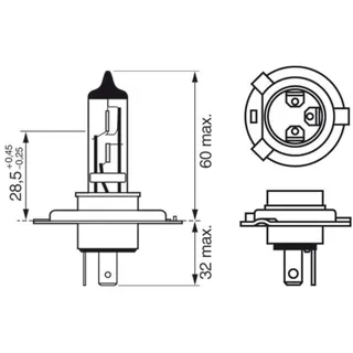 Bosch Glühlampe, Fernscheinwerfer Plus 120 Gigalight DBL 1 987 301 425