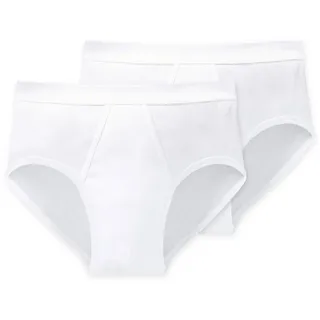 SCHIESSER Herren Slip im Doppelpack Weiß
