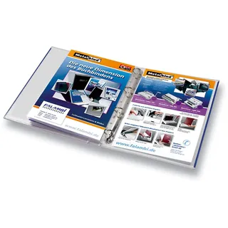 100 Laminierfolien DIN A4+ mit Abheftrand, Laminiertaschen mit Lochung, "Filex" (2 x 75 mic.)