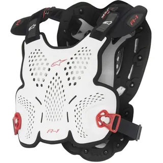 Alpinestars Brustpanzer A-1 M-L Weiß / Schwarz / Rot