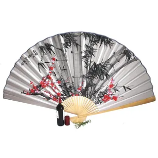 AAF Nommel Dekofächer Wandfächer aus Papier und Bambus, Fächer Geöffnet ca 160 cm breit!