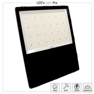 LEDS LIGHT PRO LED-Strahler 4000K 300W schwarz
