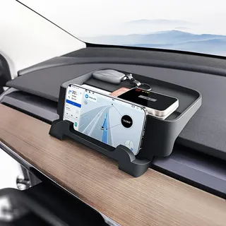 Topfit für Tesla Model Y Model 3 Armaturenbrett-Halterungen Instrumentententafel Tablett Organizer Telefonhalter Sonnenbrillenhalterung für Tesla Model 3 Model Y Zubehör