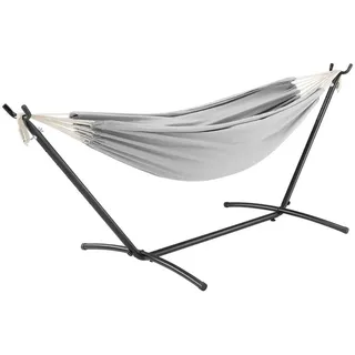 Juskys Hängematte Paya 279 x 109 cm Hellgrau