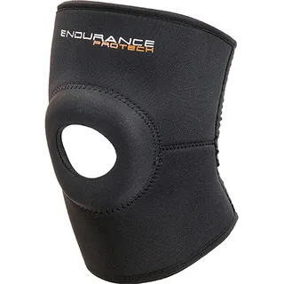 Endurance Unisex – Erwachsene Protech Neopren Offene Kniebandage 1001 black XL