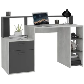 FMD Bureau Bolton grau Beton Anthrazit 138,5 x 91,6 cm