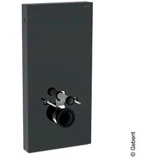 Geberit Monolith Sanitärmodul für Wand-WC, 101cm, Glas lava, aluminium schwarzchrom